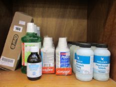 Ten Pegasus Mouthwash Tablets Mildly Antiseptic Mint Green (Approximately 1000 tablets each, BB: