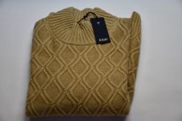 An as new Joop! Nando jumper in beige (M).