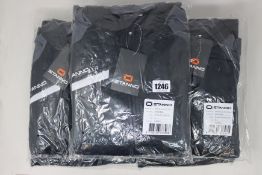 Five as new Stanno Prestige polyester tracksuits (1 x S, 2 x M, 2 x L - RRP £41 each).
