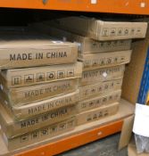 A quantity of boxed UDEAR Non Woven Fabric Shoe Racks and Wardrobe (12 items).