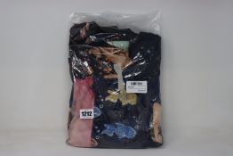 An as new (Di)vision Reconstructed patchwork long sleeve T-shirt (Size 2).