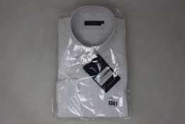 An as new Thom Sweeney casual Oxford button down collar white shirt (16.5” - RRP £260).