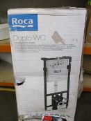 A boxed Roca Duplo WC Toilet Frame with Concealed Cistern.