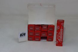 Twelve boxed as new Lime Crime Velvetines liquid matte lipstick in Cupid (Petal Pink) (2.6ml).