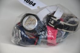 A collection of wrist watches to include BMW Sports Ice Watch, Kids Lorus and Flik Flak, Polit