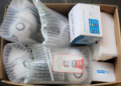 COLLECTION ONLY: A box of assorted as new wifi cameras and video doorbells.