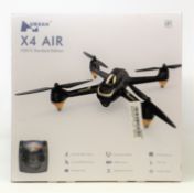A boxed as new Hubsan X4 Air H501S Standard Edition 1080P GPS Quadcopter Drone in Black (UK Plug