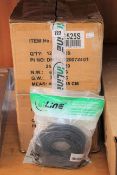 Twenty four as new InLine SF/UTP Cat.5e 25m Patch Cables in Black (ART NO: 72525S ROHS).