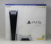 A boxed as new Sony PlayStation 5 825GB Disk Edition Console in White (EU8 CFI-1016A 01Y 220-240V