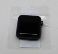 A pre-owned Apple Watch Series 3 Cellular Aluminum 38mm (3rd gen) in Space Grey (Serial: