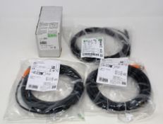 A boxed as new Murr Elecktroink 56521 Cube67+ BN-P Module (Code: 01312-1.05-2.10) (Box damaged), two