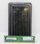 Ten Hynix HYMP512U64CP8-Y5-AB 1GB 2Rx8 PC2-5300U 240-Pin DIMM RAM Modules (Possibly pre-owned).