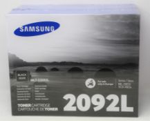 Two boxed as new Samsung MLT-D2092L/ELS (SV003A) Black High Capacity Toner Cartridges (Packaging