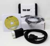 A boxed as TCS-CDP Bluetooth Auto Diagnostics Tool in White (DS-150E Software CD-ROM included) (