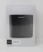 A boxed as new Bose Soundlink Color II Portable Bluetooth Wireless Speaker in Soft Black (S/N: