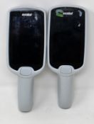 SOLD FOR PARTS: Two pre-owned Symbol MC18N0 Mobile Computer Barcode Scanners (M/N: MC18G-09-KIT-