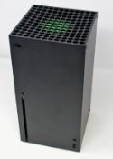 A pre-owned Microsoft Xbox Series X 1TB Video Game Console in Black (Powers on, not tested