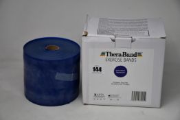 A boxed Thera-Band extra heavy resistance exercise band roll (45.7 metre).