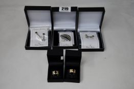 Paula Bolton jewellery to include: two Hoffman Inspirations rings (RPS9910AMB), two Bahaus