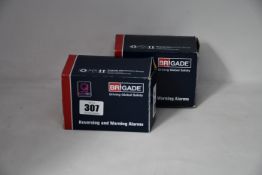 Two boxed as new Brigade reversing and warning alarms for vehicles.