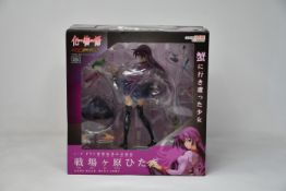 A boxed as new Bakemonogatari Senjogahara Hitagi 1/8 Scale PVC figure (Japanese import).