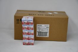 One hundred boxed as new Philips 25W E14 Oven Bulbs, Clear 230-240V.