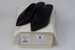 A pair of as new Aeyde Veruska mules in black (EU 39).