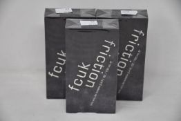 Twelve boxed as new FCUK Friction eau de toilette (100ml).
