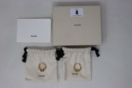 A pair of as new Aeyde Linda earrings (RRP £125).