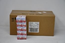 One hundred boxed as new Philips 25W E14 Oven Bulbs, Clear 230-240V.