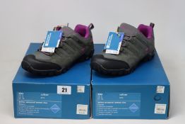 Two pairs of women's Mountain Warehouse Belfour waterproof shoes (UK 6 - RRP £70 each).