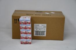 One hundred boxed as new Philips 25W E14 Oven Bulbs, Clear 230-240V.