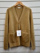 An as new Sandro cardigan in camel (L).