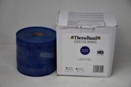 A boxed Thera-Band extra heavy resistance exercise band roll (45.7 metre).