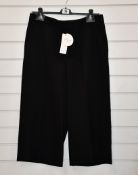 A pair of as new Oui black trousers (EU 42 - RRP £139).