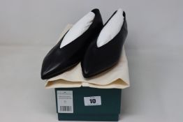 A pair of as new Aeyde Moa flats in black (EU 37.5).
