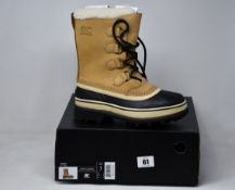 A pair of as new Sorel Caribou boots (UK 5).