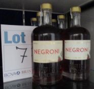 Six bottles of as new Myatt's Fields Cocktails Negroni (500ml, over 18s only).