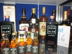 A Highland single malt scotch whisky aged 12 year old (700ml), two Haig Club Clubman single grain