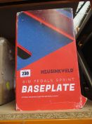 Four Heusinkveld Sim Pedals Sprint Baseplate (Optional mounting plate for Sim Pedals Sprint).