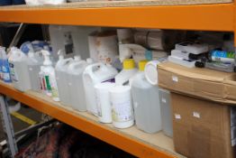 A large quantity of miscellaneous sanitisers, disinfectants, wipes and related items (
