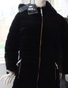 A women's as new Geox Felyxa long quilted jacket (Size 52).