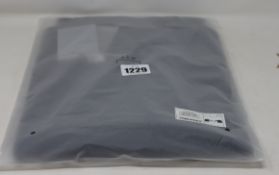 An as new A.C.W. easycare merino long sleeve polo in mortar grey (L - RRP £245).