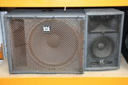 A pre-owned HK Lucas audio PA system (Missing stands).