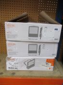 Three boxed Ledvance 180w 4000k floodlights.