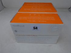 Three boxes of Healthycell Focus+Recall gel supplements (30 servings per box).