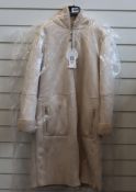 An as new Oui reversible sheep skin style coat (Size 38 - RRP £309).