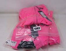 Five men's as new Stolen Goat long sleeve cycling tops in fitch pink (All XL - RRP £60 each).