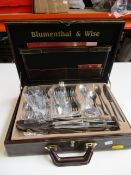 A Blumenthal and Wise 72 piece cutlery set.