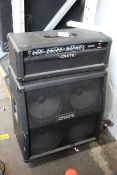 A pre-owned Crate GT1200h 3 channel amplifier with a pre-owned Crate speaker.